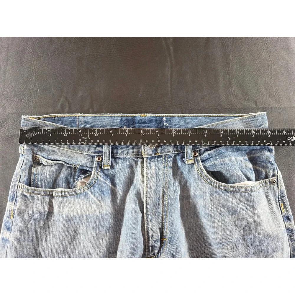 Wrangler Jeans Co Mens 32x32 Light Wash Straight Leg Denim Jeans 99APWAD